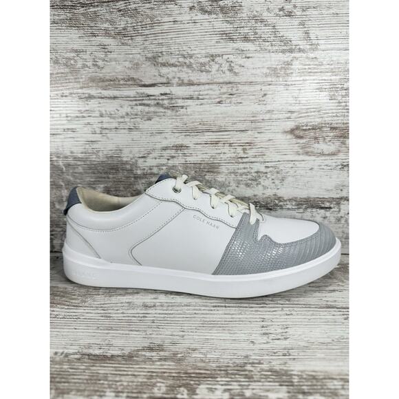 Women's Cole Haan Grand Crosscourt Modern Tennis Sneaker White/Gray Sz 9B - Picture 2 of 9